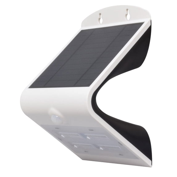 DG0132 Valterra Solar Led Wall Light With Built-In Motion Sensor - 3.2 Watt, 400 Lumens, White