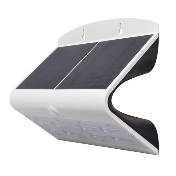 DG0168 Valterra Solar Led Wall Light With Built-In Motion Sensor - 6.8 Watt, 800 Lumens, White