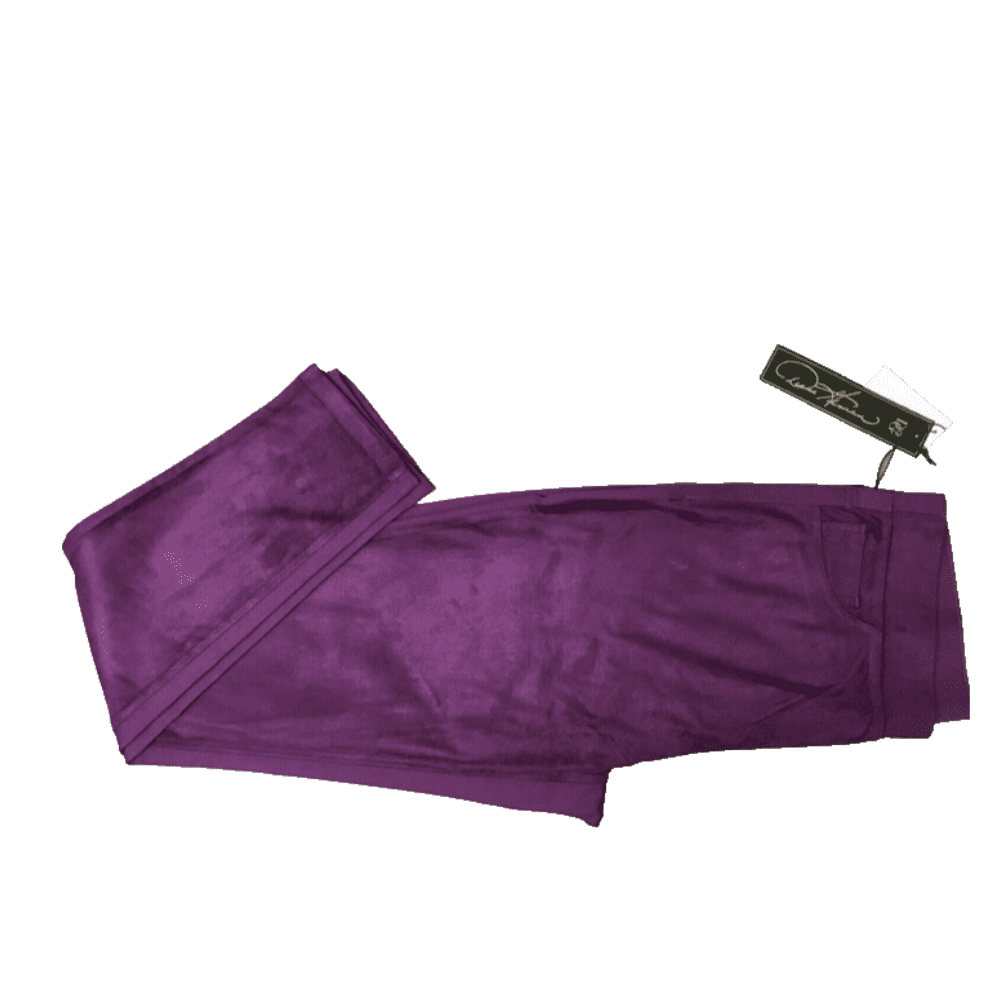 DG2 By Diane Gilman Faux SUEDE/PONTE Pull-on Eggplant Sz:PL