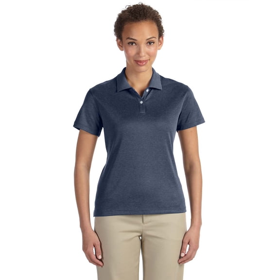 DG210W Devon & Jones Women's French Pima-Tech Jet Polo Navy Heather S