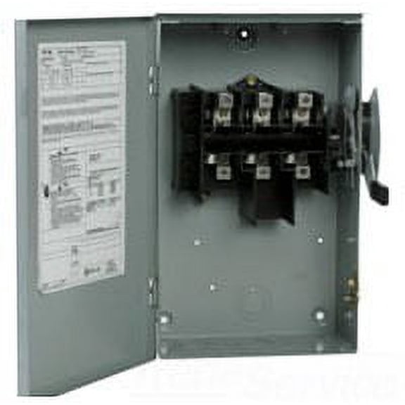 DG221UGB NEMA SIZE 1 GENERAL DUTY NON-FUSIBLE SAFETY SWITCH - TYPE DG - 2 POLE 240V 30 AMP