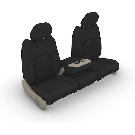 DG29 2013-2021 Dodge Ram Classic body style Crew Cab Front and Back Seat Set. Front 40/20/40 with side impact Rear Solid bench seat in Black Endura