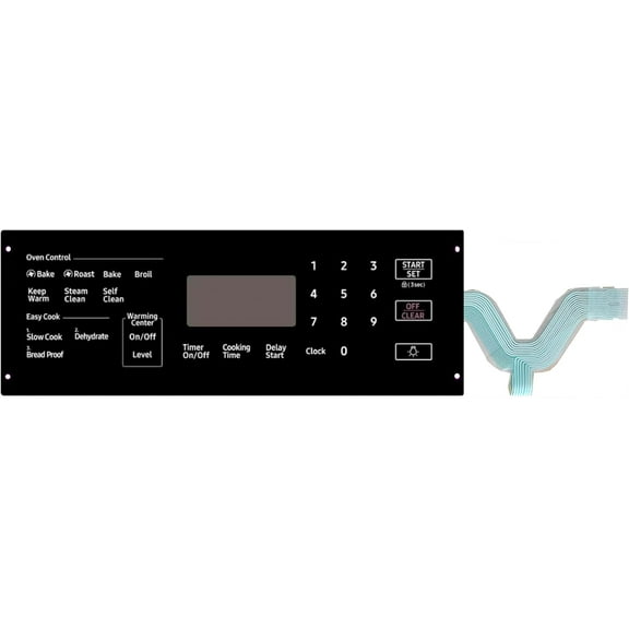 DG34-00043A Range Touch Control Panel factory direct replacement Part,Compatible with Samsung Stove Oven for PD00051348,4958613,AP6244845
