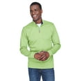 thumbnail image 1 of DG479 Devon & Jones DRYTEC20 Quarter-Zip Lime/Grey Heather/Lime L, 1 of 3