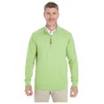 thumbnail image 1 of DG479 Devon & Jones DRYTEC20 Quarter-Zip Lime/Grey Heather/Lime S, 1 of 3