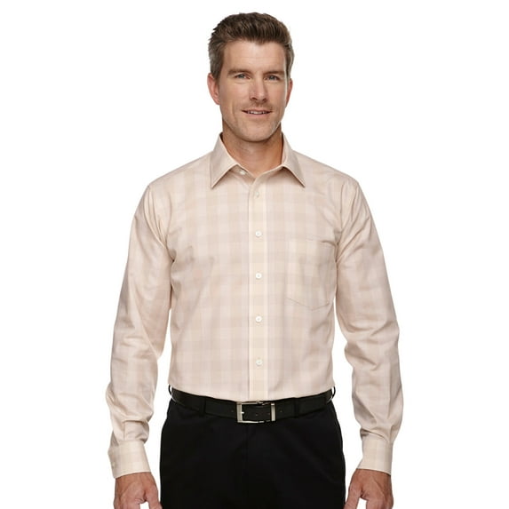 DG520 Men's Crown Collection Glen Plaid - Stn/Lt Stn/Wht - Small