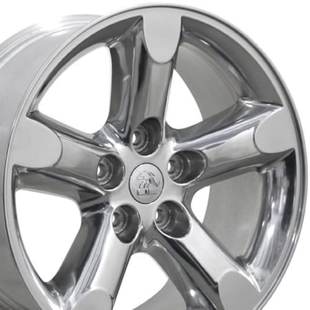 DG56 Aluminum 20" Rim 20x9 inch 5 Lug Polished Silver for 2002-2010 Dodge Ram 1500