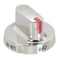 thumbnail image 1 of DG64-00472A Burner Knobs Control Knob 61mmx43mm Stainless Steel Silver Tone, 1 of 4