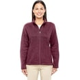 thumbnail image 1 of DG793W Devon & Jones Ladies Bristol Full-Zip Fleece Jacket Burgundy Heather M, 1 of 2