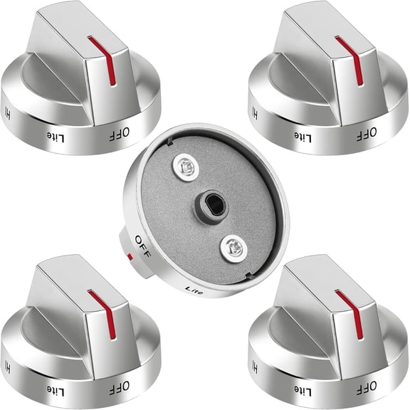 DG94-03500A/Z Fit for Samsung Gas Stove Knob Replacement (5PCK) and DG94-04167 DG94-03500U Gas Stove Knobs-Models NX60T8111SS NX60T8311SS NX60T8711SS for Samsung Oven Stove knobs