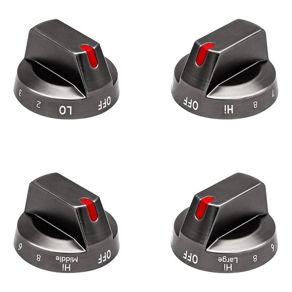DG94-03500V/W for Electric Stove Replacement (4PCS),Compatible with Electric Range NE63T8311SS/AA NE63T8111SS Black