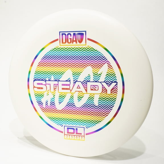 DGA DL Steady Disc Golf Putter & Approach Disc, Pick Color/Weight [Stamp & Exact Color May Vary] White 167-169 grams