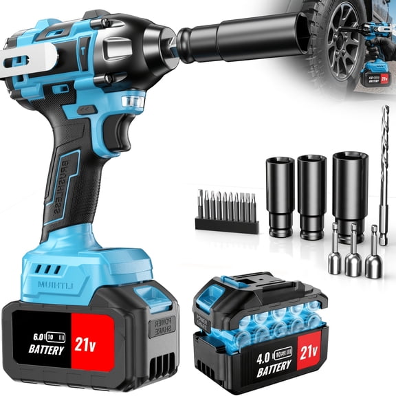 DGB 21V Cordless Brushless Impact Wrench, High Torque Power Tool for Automotive Repair, Home Improvement, and Heavy-Duty Projects