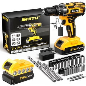 DGB 21V Cordless Drill Driver, Heavy-Duty Power Drill for Construction, Renovation & Industrial Projects
