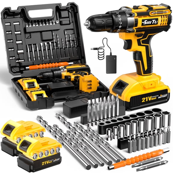 DGB 21V Cordless Drill Driver, Heavy-Duty Power Drill for Construction, Renovation & Industrial Projects