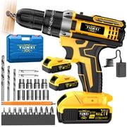 DGB 21V Cordless Drill Driver Set, Portable Electric Power Drill with Battery & Charger, Compact Cordless Drill for Home Improvement & DIY Projects