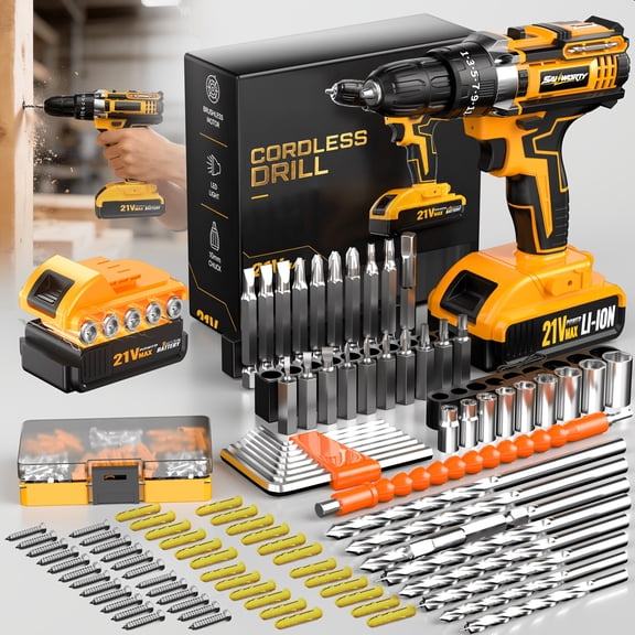 DGB Brushless Cordless Drill Driver, BatteryPowered Electric Hand Drill, Ergonomic Portable Power Drill Tool with Adjustable Speed Control for Home and Workshop Projects