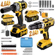 DGB Cordless Drill Driver, Rechargeable Electric Drill for Wood, Metal, Masonry Drilling and Home Improvement Projects