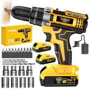 DGB Cordless Drill Driver, Rechargeable Electric Drill for Wood, Metal, Masonry Drilling and Home Improvement Projects