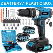 DGB Cordless Electric Drill, Rechargeable Power Drill Driver for Home DIY, Versatile Handheld Drill for Wood, Metal, and Home Improvement Tasks