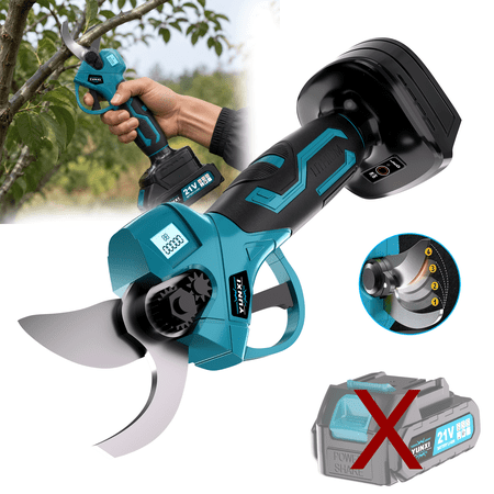 DGB Cordless Electric Pruning Shears Rechargeable Battery Powered Branch Cutter Heavy Duty Garden Pruner for Tree Shrub Vine Fruit Branch Trimming