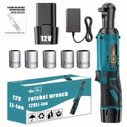 DGB Cordless Electric Ratchet Wrench 90-Degree Right Angle Wrench for Tight Spaces Automotive Repair and Mechanical Work