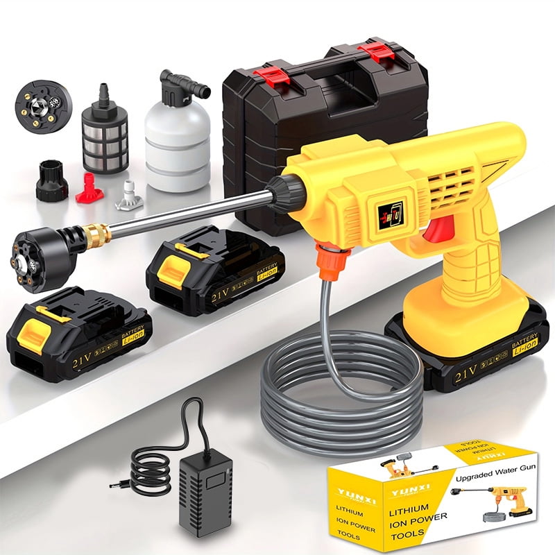 DGB Cordless High Pressure Washer, Portable Rechargeable Water Gun for Car Cleaning and Outdoor Maintenance