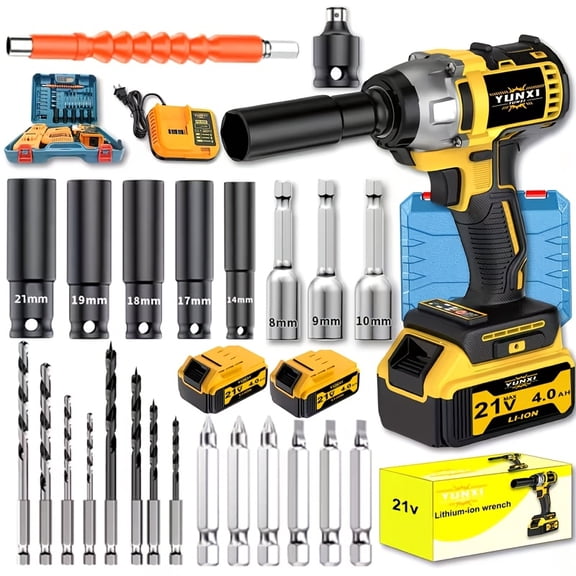 DGB Cordless Impact Wrench Durable Electric Wrench for Off-Road Repairs Outdoor Projects and All-Weather Job Site Use