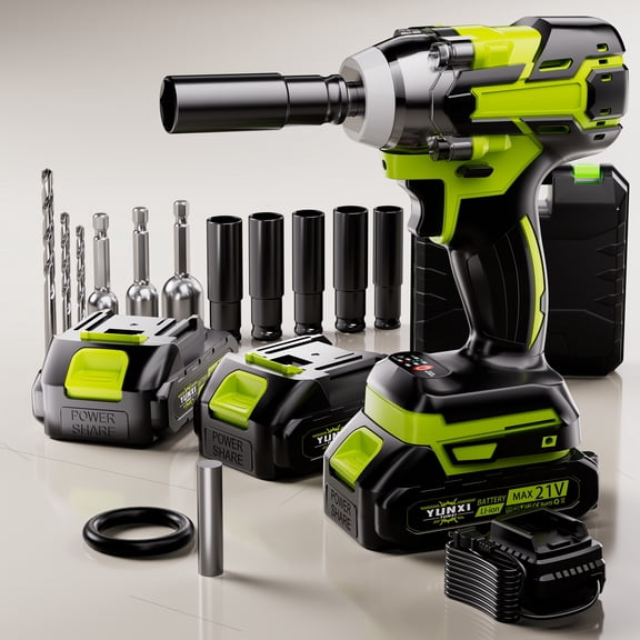 DGB Cordless Impact Wrench, Portable Battery Powered Power Tool for Home Improvement, DIY Assembly, Auto Maintenance & Small Construction Tasks, Compact High Torque Impact Gun for Everyday Use