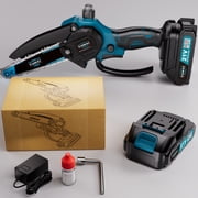 DGB Cordless Mini Chainsaw, 6-Inch Lithium Electric Handheld Saw for Tree Pruning, Wood Cutting & Yard Maintenance, Portable Rechargeable Chainsaw for Home & Outdoor Use