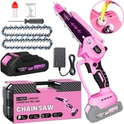 DGB Cordless Mini Chainsaw Lithium Rechargeable Handheld Electric Chain Saw Portable Wood Cutting Saw for Home Garden Tree Pruning Branch Trimming Yard Cleanup Backyard DIY Maintenance Jobs