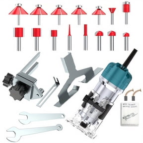 DGB Electric Handheld Wood Trimmer Router Corded Compact Edge Milling Machine Portable Woodworking Carving Tool for Professional Cabinet Making Carpentry Furniture Edge Trimming Grooving Projects
