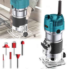 DGB Electric Handheld Wood Trimmer Router Corded Compact Edge Milling Machine Portable Woodworking Carving Tool for Professional Cabinet Making Carpentry Furniture Edge Trimming Grooving Projects