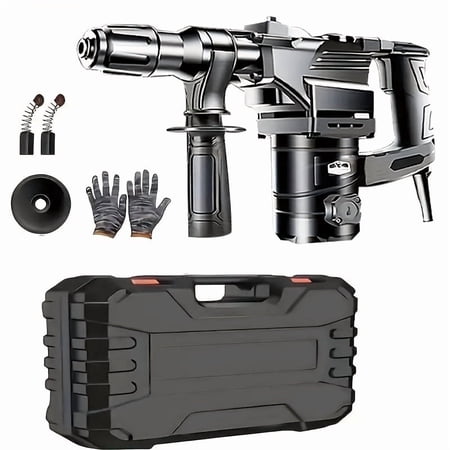 DGB Electric Rotary Hammer Drill, Heavy-Duty Demolition Hammer for Concrete, Masonry, and Stone, Multi-Function Power Tool for Construction, Renovation, and Industrial Projects