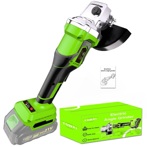 DGB Yunxi Compact Cordless Angle Grinder, 21V Lithium Grinder for Home, Garage and Outdoor Projects