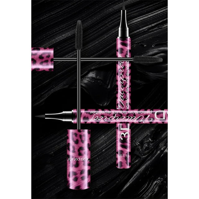 DGHM 4d Fiber Mascara And Eyeliner Set, Smudgeproof And Waterproof