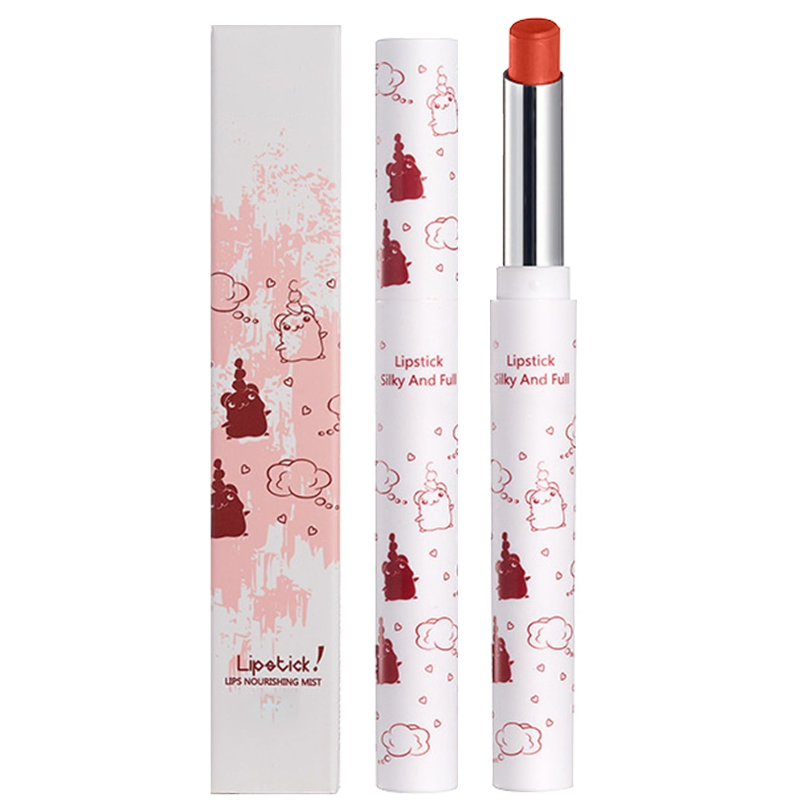 DGHM Lipstick Raincoat Lip Glaze Lipstick Sealer Lipstick Fixed Color