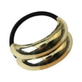 DGHM Metal Hair Ties, Metal Geometric Elastic Hair Ties, Hair Cuff Wrap