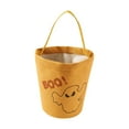 DGHM Trick Or Bag Pumpkin Canvas Candy Tote Bucket Multipurpose