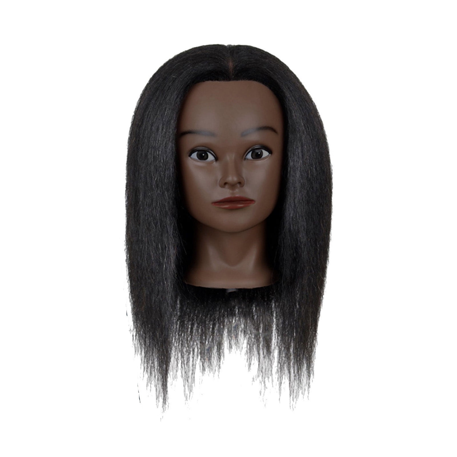 DGHM Women's Wig Short Straight Hair with Flat Bangs Bob One Cut High