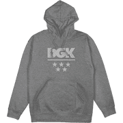 DGK All Star Fleece Charcoal Hooded Sweatshirt - Small