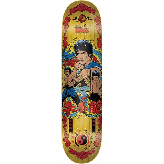 DGK Bruce Lee Fury Yellow Skateboard Deck - 8.1" (Deck Only)