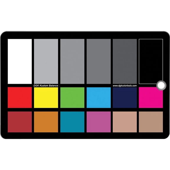 DGK Color Tools WDKK Waterproof Color Chart Warm Card Kit with Premium Lanyard