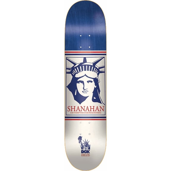 DGK Shanahan Liberty Blue Skateboard Deck - 8.06" (Deck Only)