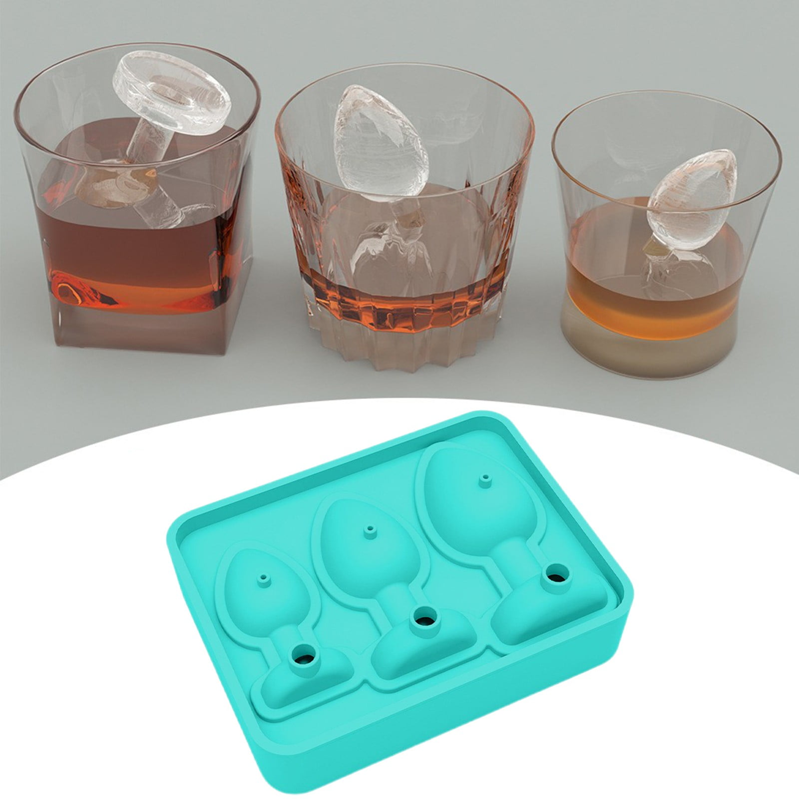 DGLQMYX Prank Fun -Ice Cube Mold Tray Novelty, Silicone Ice Cube Tray ...