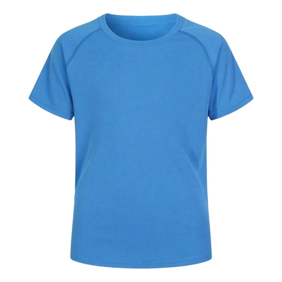DGMIOCS Boys Rash Guard Short Sleeve UPF 50+ Sun Protection Swim Shirt Kids Quick Dry Shirt BU4 11-12 Years