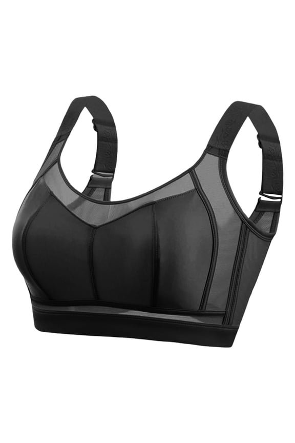 Bras for Women Bra for Women with Support - No Underwire Full Coverage Push Up Bras Black 48