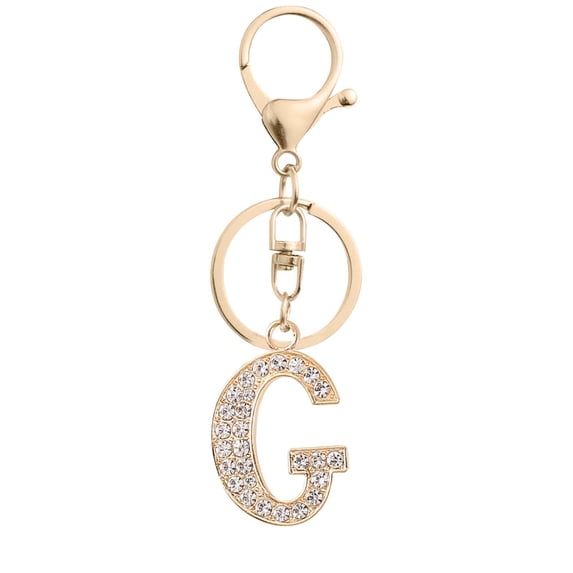 DGMIOCS Gold Letter A-Z Keychain for Women Bag Charms Purse Charms For Handbags Metal Alphabet Initial Letter Keychain