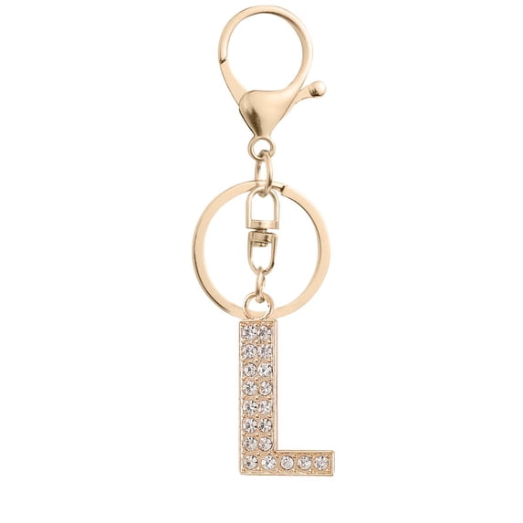 DGMIOCS Gold Letter A-Z Keychain for Women Bag Charms Purse Charms For Handbags Metal Alphabet Initial Letter Keychain