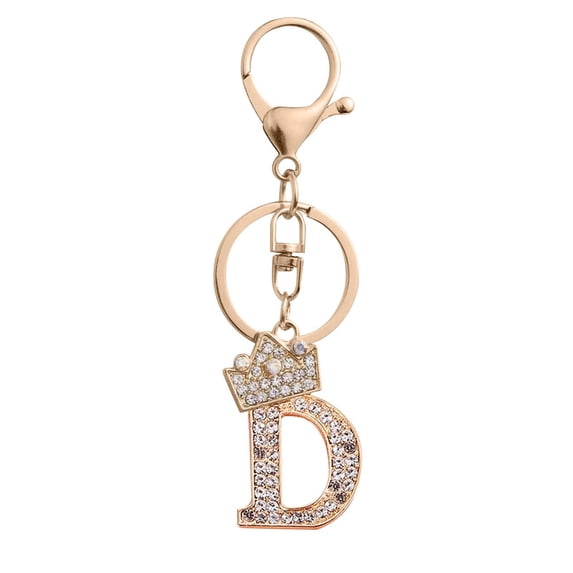 DGMIOCS Gold Letter A-Z Keychain for Women Bag Charms Purse Charms For Handbags Metal Alphabet Initial Letter Keychain